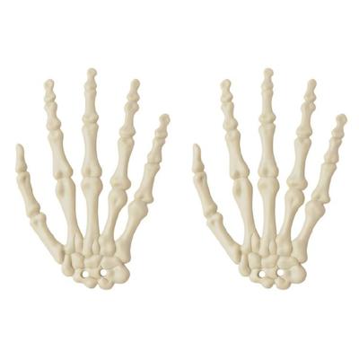Halloween Spirit Skeleton Hands Realistic Plastic Scary Skeleton Hand Witch Skull Skeleton Hands for Haunted House Decors