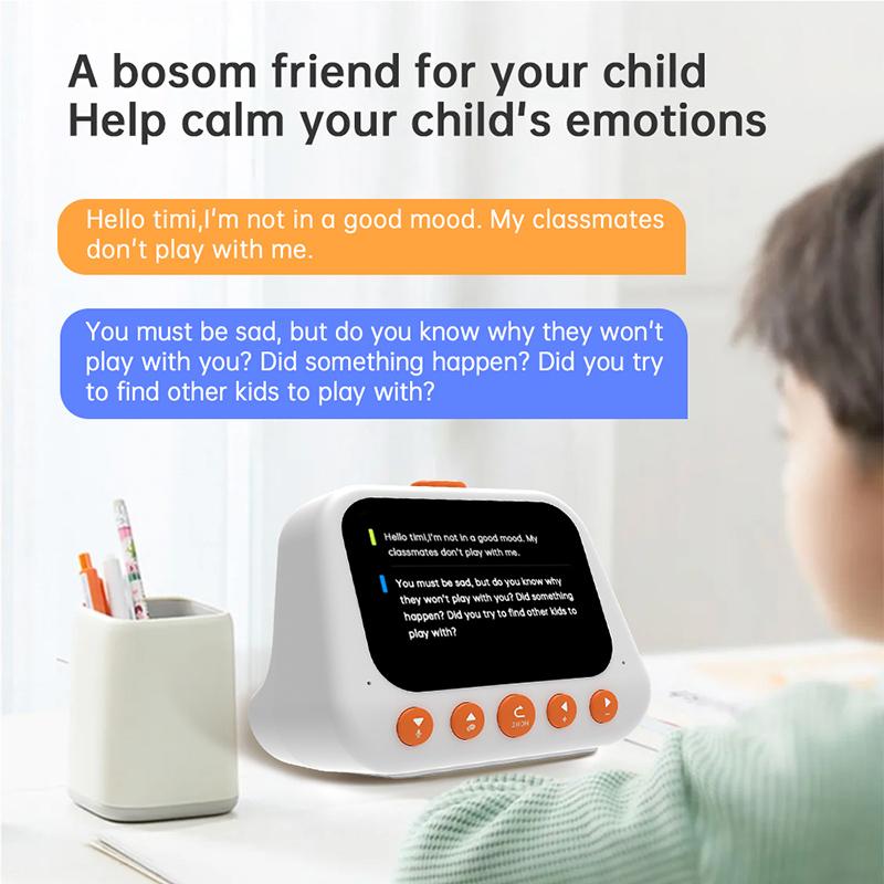 AI Smart Alarm Clock Talking Buddy Educational Toy for Kids Music/Stories Player Pomodoro Timer Cool Robot Gift for Boys Girls