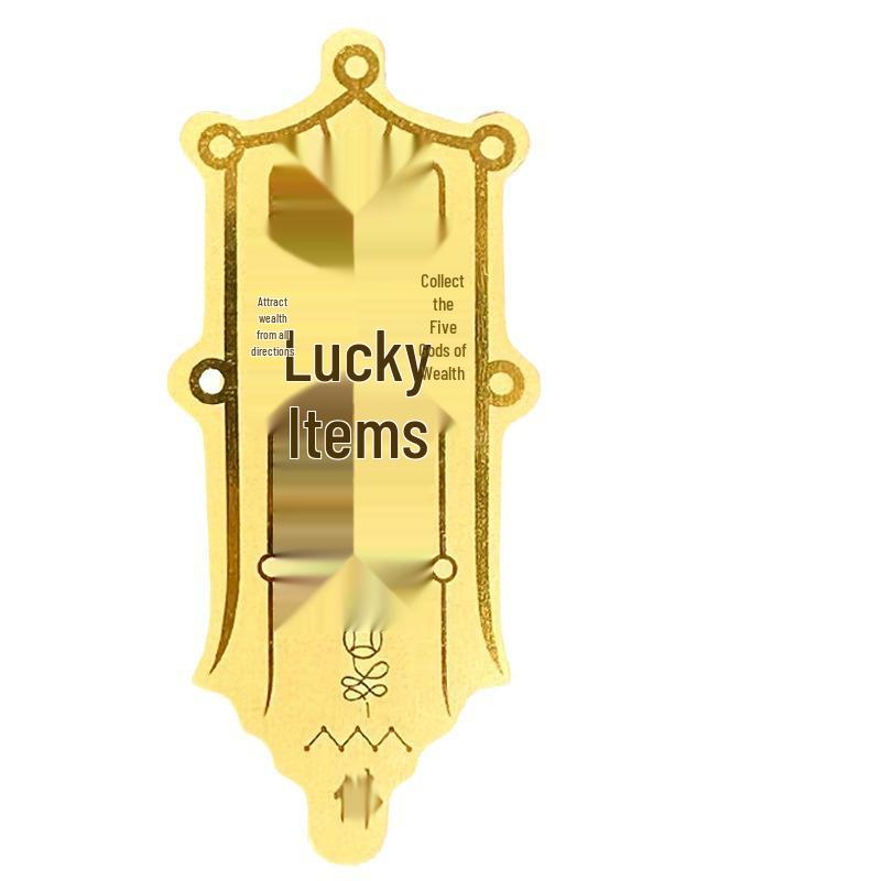 Fortune Amulet Gold Foil Mobile Sticker - Mazu Travel Souvenir for Phone and Car