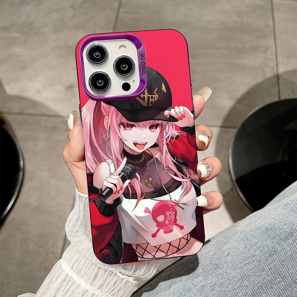 

Holo Mori Calliope Purple Translucent Mobile Phone Case for iPhone 17 16 15 14 13 12 11 X XR XS Air Pro Max Plus Colorful Cover iPhone XR