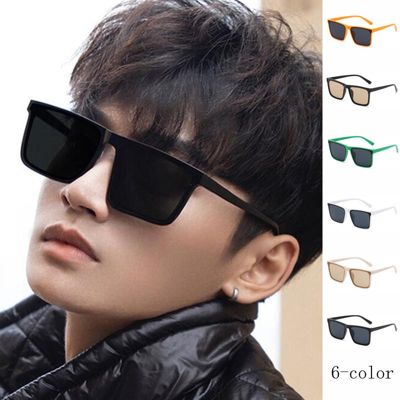 New Men's Square Sunglasses Anti-UV Fashion Brand Designer Vintage Sun Glasses Women Men Outdoor Fishing Driving Eyeglass UV400