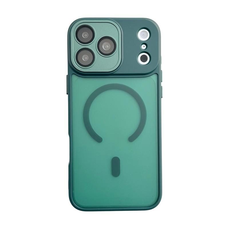 For iPhone 17 Pro Max Magnetic Back Cover WANLONFENG QB1 Series PC TPU Shockproof Phone Case