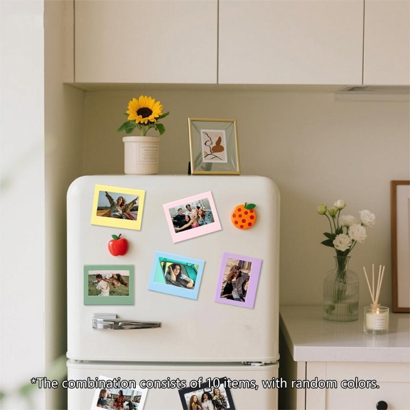 10Pcs Magnetic Photo Frame Display Holder Magnetic Attachment Home Decoration Interchangeable Panel Replacement
