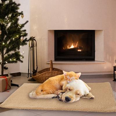 Evcil hayvan pedi Rahat Sherpa Kendinden Isıtmalı Pet Mat Sıcaklık Tutmak Çıkarılabilir Kediler Köpekler Yatak Mat Pet Malzemeleri