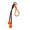 Halloween Pumpkin Keychain with Bat Charm and Rope Design Durable Lightweight Accessory for Bags and Keys Suitable for Seasonal Decoration