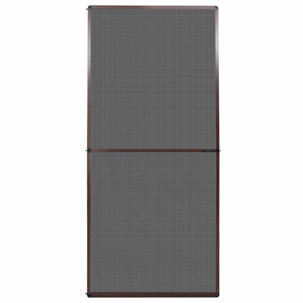 Swinging Insect Screen Brown and Black 100 X 215 Cm