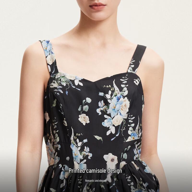 VEROMODA 2025 Spring Printed A-Line Strappy Midi Dress
