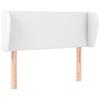 VidaXL Tête de lit avec oreilles Blanc 93x23x78-88 cm Similicuir3116943