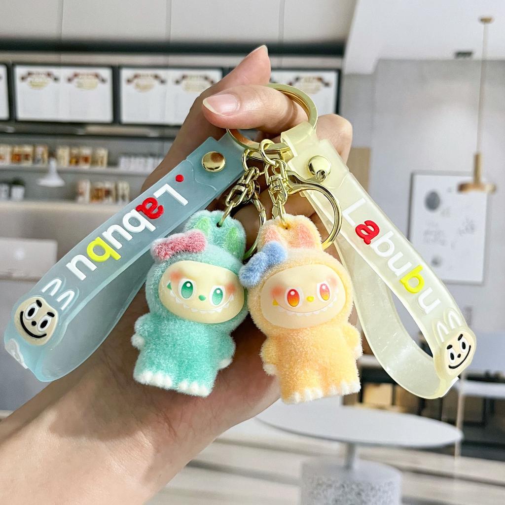 Cartoon Cute Flocking Key Pendant Doll Doll Bag Pendant Creative Small Gift