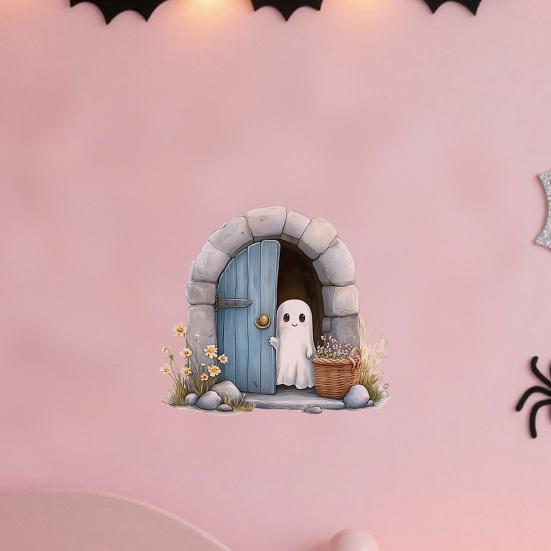 Śmieszna Realistyczna Naklejka Ścienna 3D Zdejmowana Naklejka Ścienna typu Peel and Stick z Efektem 3D do Dekoracji Sypialni, Drzwi, Narożnika, Listwy Przypodłogowej