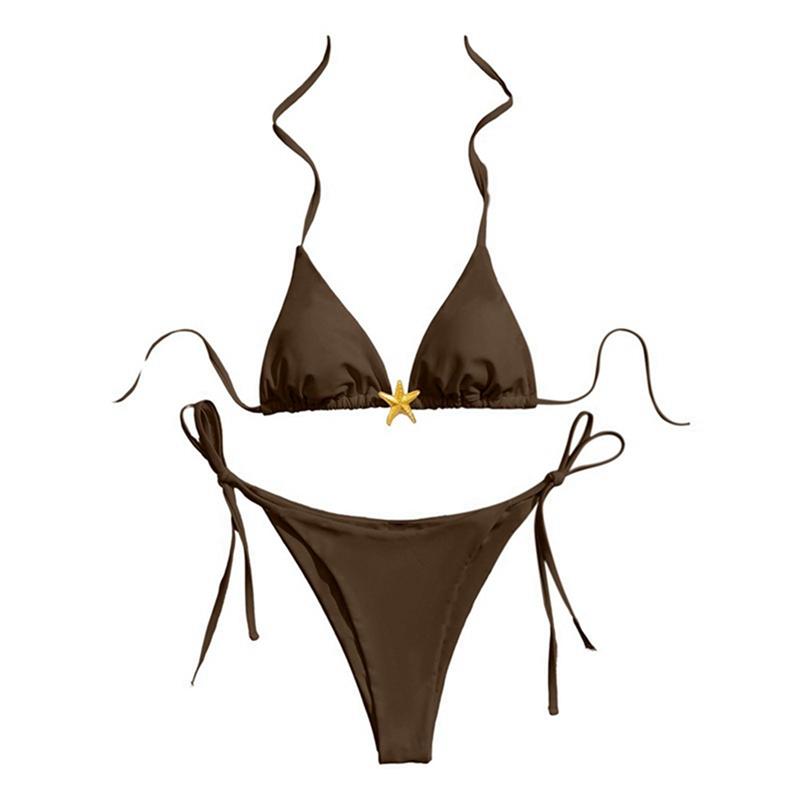 Women's Lace-up Swimsuit Bikini Swimsuit Set