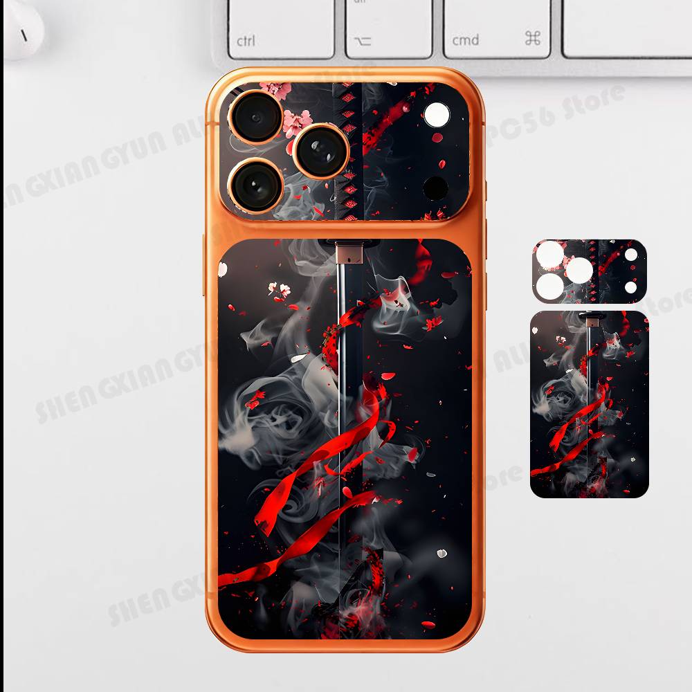

Domineer Beauty Sword For Iphone 17 Pro ProMax Back Protective Decorative Sticker Back Cover iPhone17promax