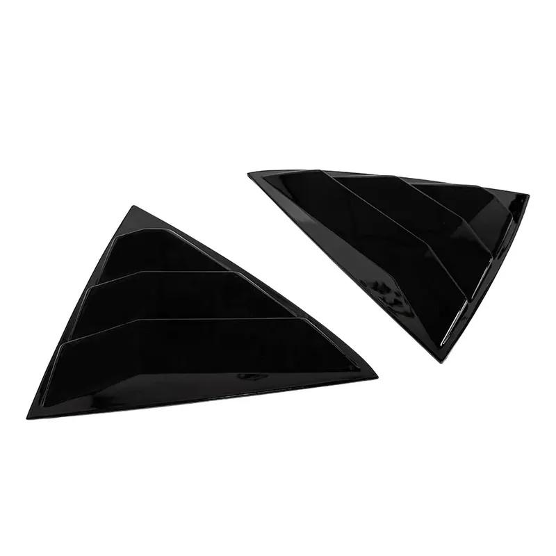 For Kia Picanto 2012-2025 ABS Plastic Window Quarter Louver Scoop Cover Side Vent Shutter Trim Exterior Car Adhesive Accessories