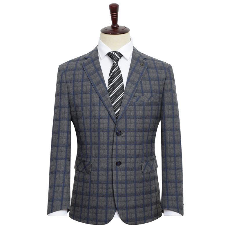 Men's Plus-Size Casual Business Suit - Autumn/Winter Korean Style