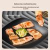 Smokeless Electric Grill Pan with Non-stick Coating, Large Capacity, Milky White