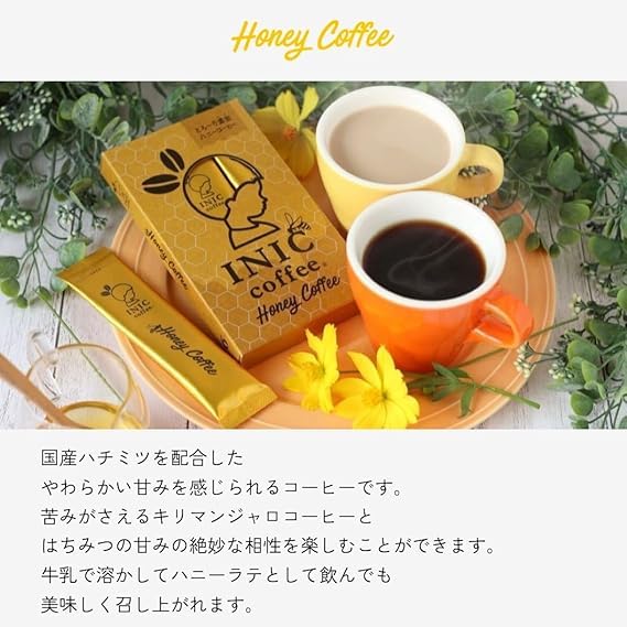 INIC coffee Honey Coffee Sticks (6 sticks) [Meltingly Sweet Honey Coffee] [Powdered Coffee No Mine]