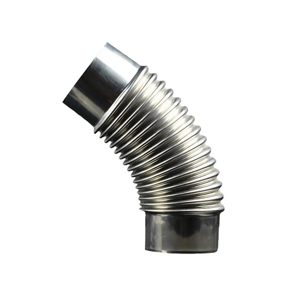 

1pc Steel 45 Degree Elbow Tube Chimney Diameter 6cm Multi Flue Stove Pipe For Outdoor Camping Wood Stoves Chimney C8x6