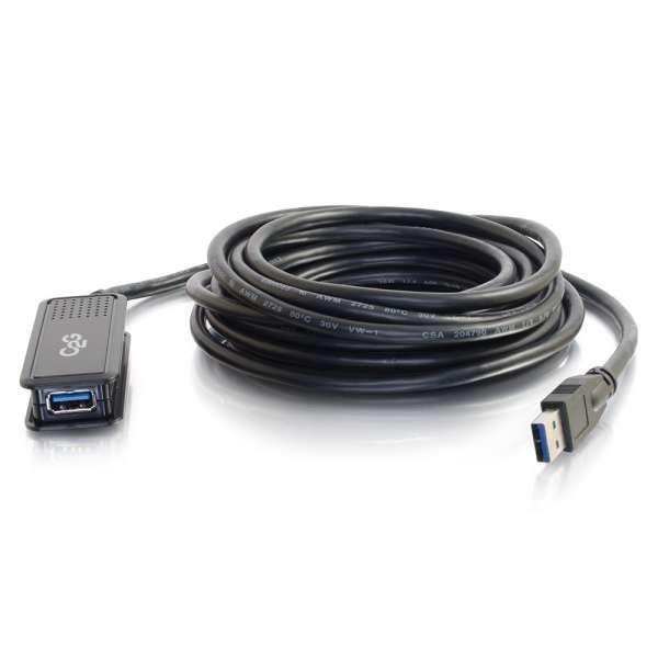 USB-Kabel - c2g - 39939 - 5 m - USB 3.0 - Stecker-Buchse - Schwarz