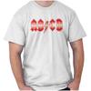 T-shirt Manches Courtes Col Rond Étoile de Musique Rock N Roll Alphabet Mignon ABCD pour Femme ou Homme