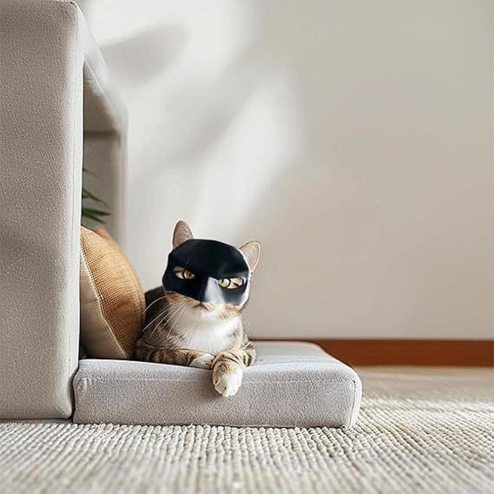 Cosplay kostýmní doplněk Bat Cat Avenger maska černá pavučina kočka maska pro kočky a psy