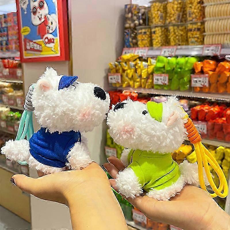 Kawali West Highland Terrier Plush Puppy Doll Bag Keychains Pendant Car Decoration Creative Cute Kids Birthday Gift For Girls