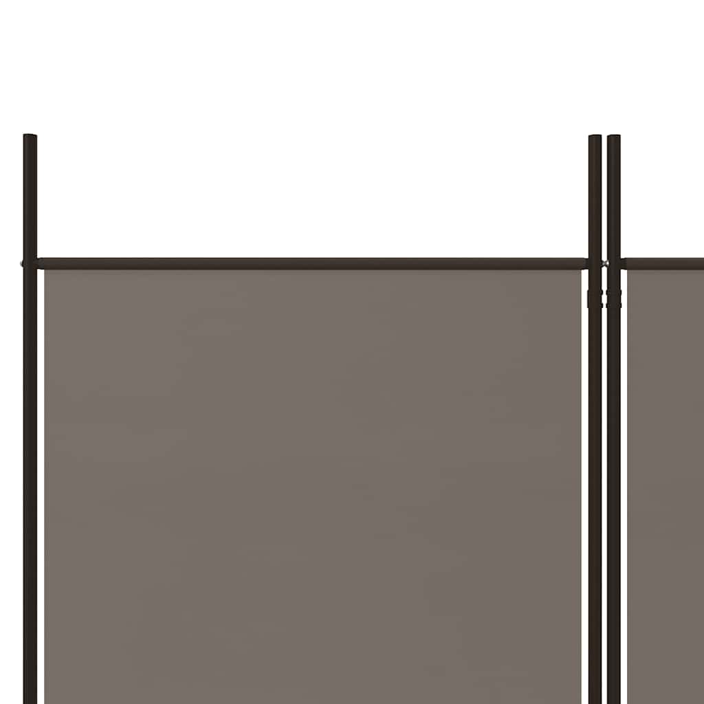Vidaxl 6-Panel Room Divider, Anthracite, 300X200 Cm, Fabric