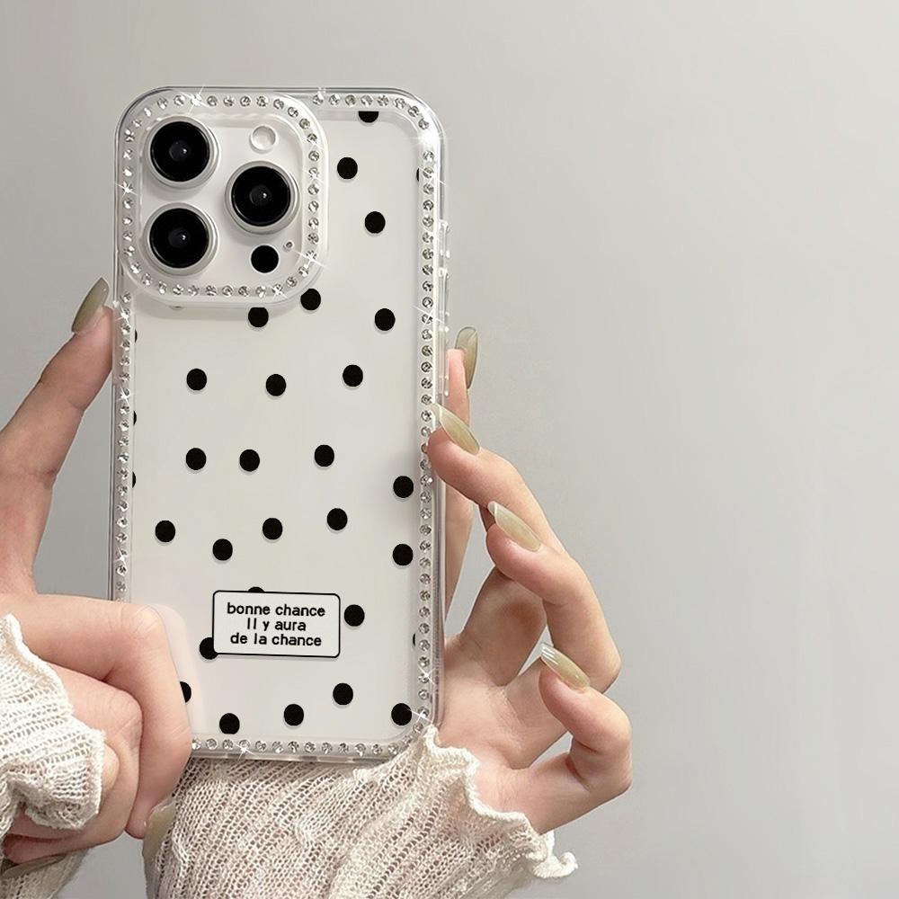 Bracelet Chain Phone Case For iPhone 17 16 15 13 14 for 17Air 17 12 14 16 Pro 17 14 16 Pro Max Sparking Diamond Cute Pattern Hard Cover With Lanyard