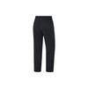 Li Ning Fitness Series Solid Color Straight Leg Fleece Warm Water Resistant Knitted Sports Pants Men Pants Black AYKT647-1