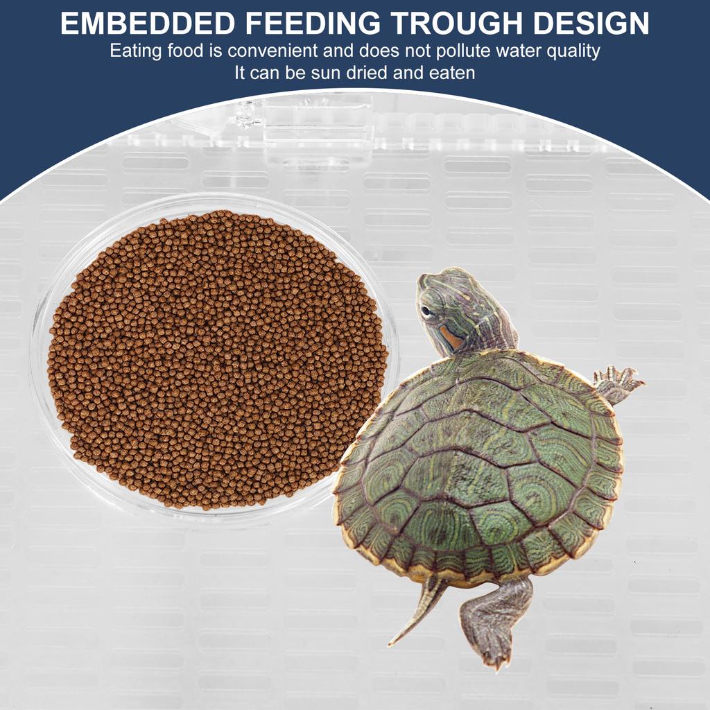 Acryl Schildkröten Sonnenplattform Höhenverstellbare Schildkrötenterrasse Transparentes Fischaquarium Habitat Schwimmende Insel Aquarienzubehör