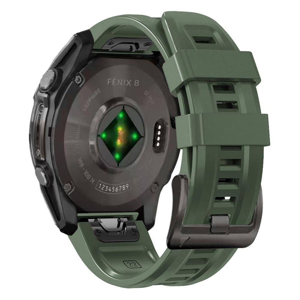 Tech-Protect Silicone Garmin Fenix 5X / 5X Plus / 6X / 6X Pro / 7X / 8 (51 Mm) Army Green