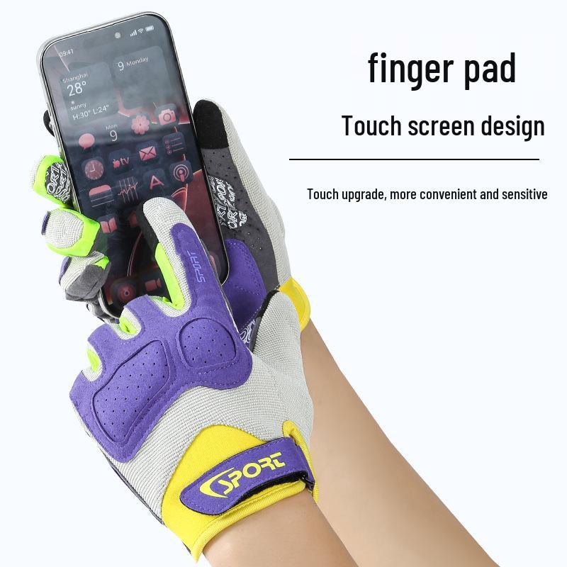 Unisex Summer Motorcycle Gloves - Non-slip, Thin, Wear-resistant, Full Finger, Sunscreen for Riding & Biking