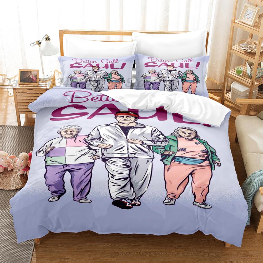 

Butter Call Saul Bedding Set Single Twin Full Queen King Size Bed Set Aldult Kid Bedroom Duvetcover Sets 3D Bed Sheet Set EU Single(135*200cm)3pcs