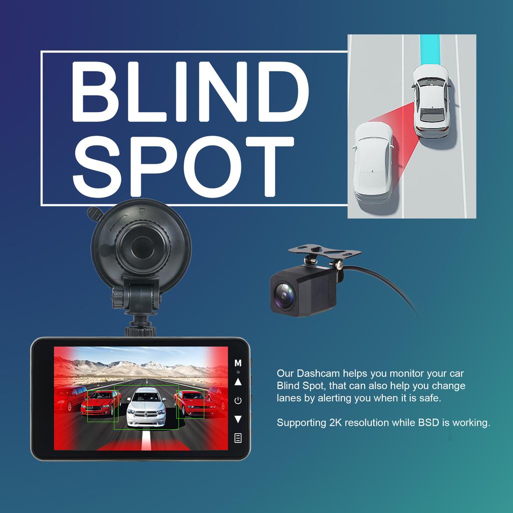 4K High-Definition-Fahrtenrekorder WIFI Drahtlose Mobiltelefonverbindung Auto Dual Lens 4-Zoll-Recorder