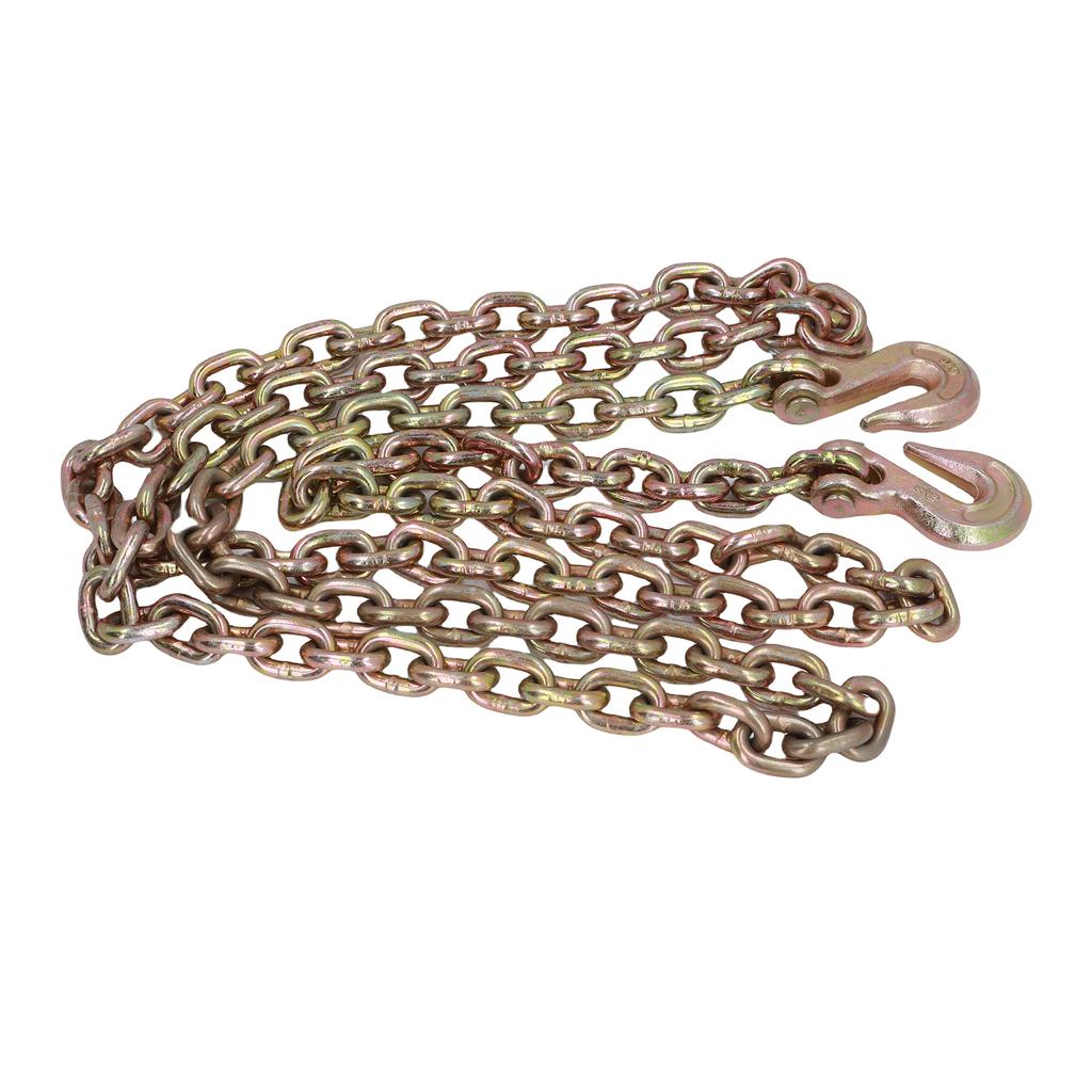 Binder Chain Double Clevis Grab Hook 10FT Length G70 Mn Steel Transport Binder Chain for Towing