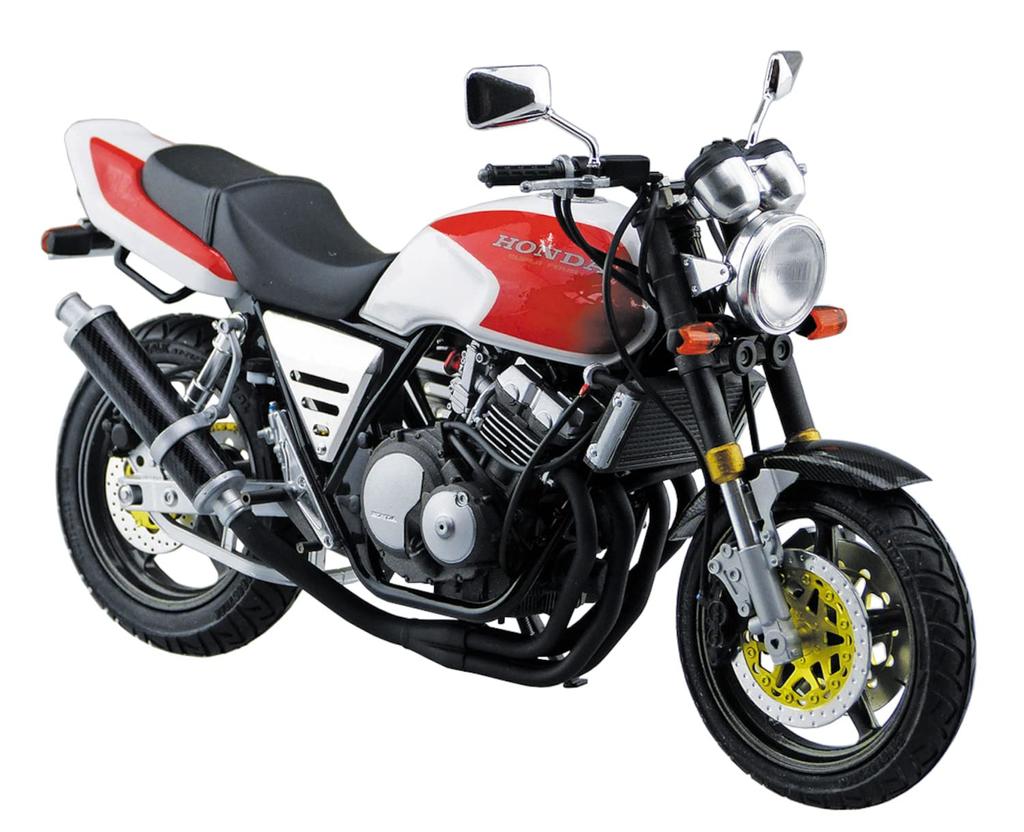 Aoshima Bunka Kyozai Die Motorradserie 53 Honda NC31 CB400 SUPER FOUR Modell 1992 mit Custom Parts Kunststoffmodellbausatz Co., Ltd. (AOSHIMA) 1/12 Nr.