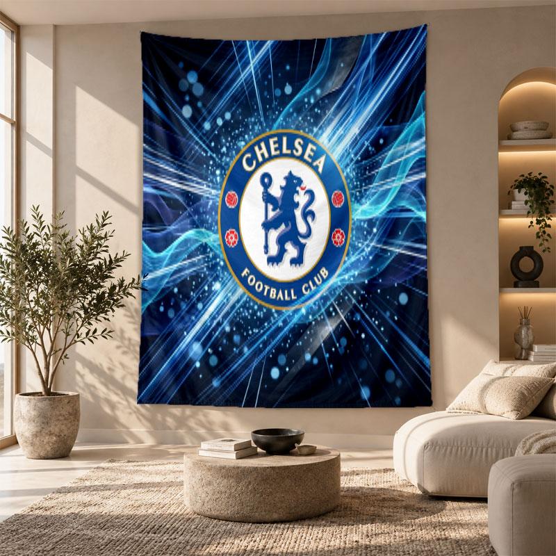 Decorative Tapestry,Chelsea FC Printed Wall Art, Lightweight Wall Hanging For Bedroom Background