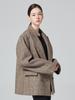 Saintrobe Oversized Check Half Coat