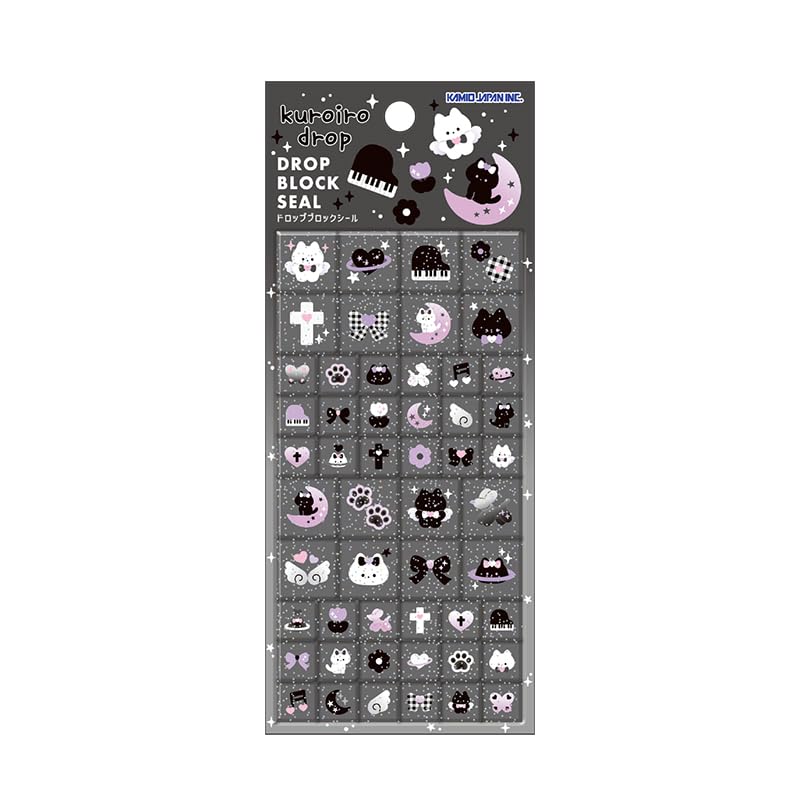 Kamio Japan Стикеры Блок стикеров Капли Черные Капли 229531