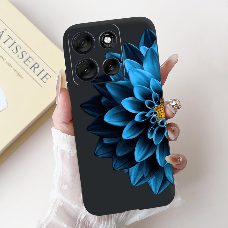 Per Motorola Moto G86 G56 2025 Custodia Moda Fiore Tramonto Cartone Animato Morbido Silicone Protettiva Copri Telefono Per MotoG56 MotoG86 Custodie