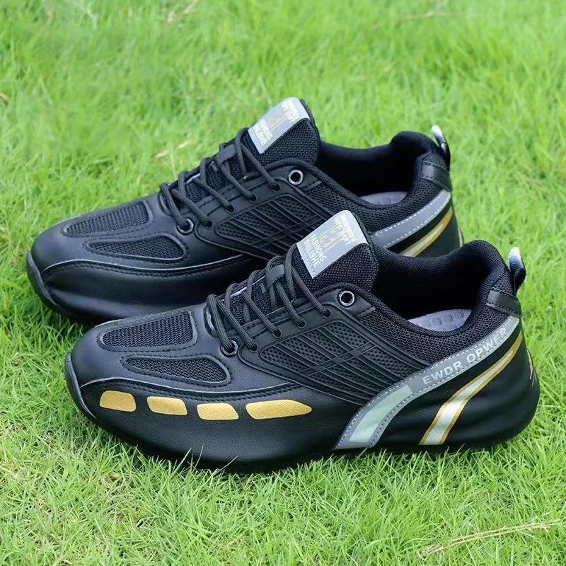 Fashion Men's Leather Casual Sneakers Designer Men's Cushioned Outdoor Running Shoes 2024 New Anti Slip Sports Shoes Big Size 47