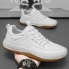 Big Size 39-46 Men Shoes Casual Leather Sneakers 2025 New Waterproof Wear-resistant Running Sports Shoes Lace-up Vulcanized Shoe