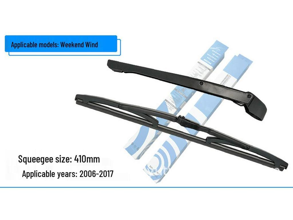 Rear Wiper Blade & Arm for Applicable Fiat Models: Palio, Panda, Bravo, Uno, Tipo (Weekend Wind 500)
