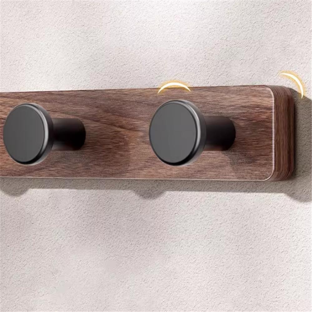 Robe Hook,Clothes Hook,Kitchen Hooks, Wood and Aluminum Towel Hanger Wall Mounted Towel Hooks Kitchen Hooks Bathroom Accessories