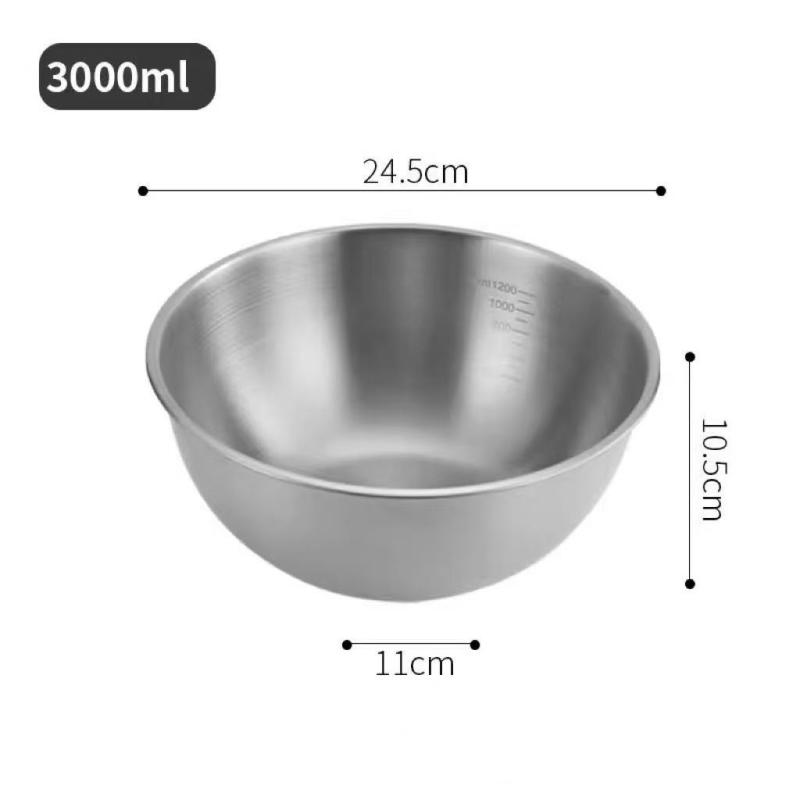 1 Stück Edelstahl Silber Salatschüssel Reisnudeln Lamian Nudeln Schüssel Küchengeschirr Lebensmittelbehälter Outdoor Geschirr