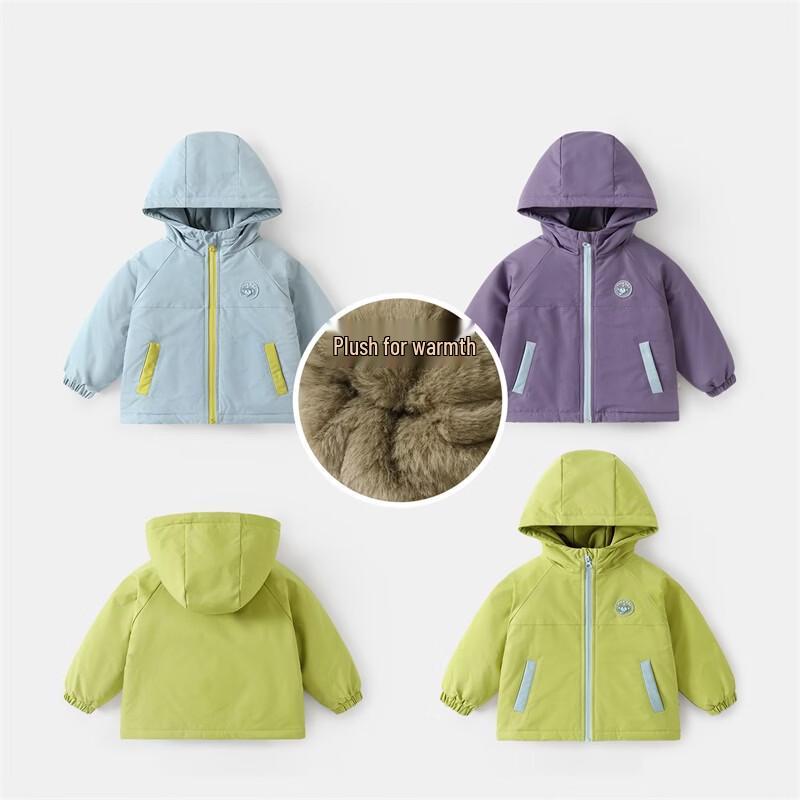 Kaka Panda Baby Fleece-Lined Cotton Jacket 100 cm