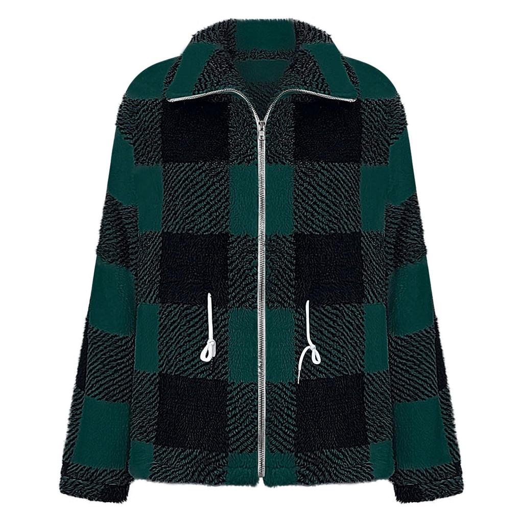 Dames- En Winter Losse Casual Lange Mouw Capuchon Pluche Ritsjas