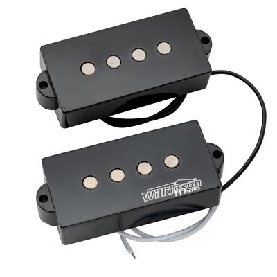 Wilkinson Variable Gauss Ceramic Precision Bass PB Pickup Split Coil for Electric Black 4-String Bass,