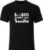 BOOBIES MAKE ME SMILE - Mens Cheeky Funny Slogan T-Shirt Birthday Gift Idea