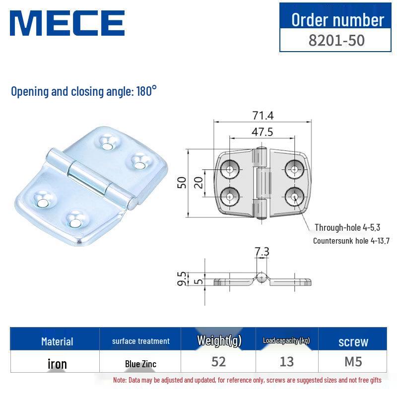 304 Stainless Steel Thickened Cabinet & Wooden Door Hinges