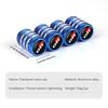 For Toyota 4Pcs Car Wheel Tire Valve Caps Air Stem Lavida Rline Tyre Plug Auto Accessories RAV4 Camry Avalon Avensis Runner